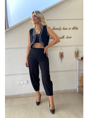 Aychayla Pens Detaylı Şalvar Pantolon