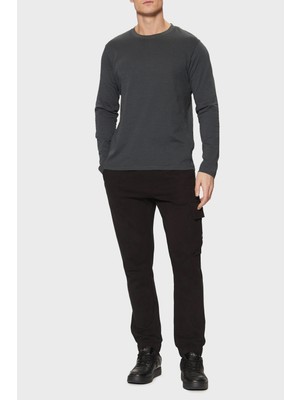 Calvin Klein Pamuklu Regular Fit Yüksek Bel Ribanalı Paça Jogger Pantolon J30J326762BEH Erkek Pantolon J30J326762 Beh