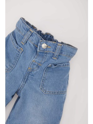 DeFacto Kız Bebek Wide Leg Geniş Bol Paça Jean Pantolon D7886A525SP