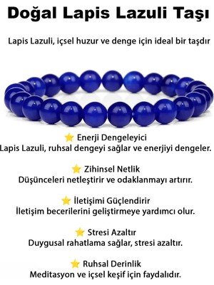 Perlavita Doğaltaş Lapis Luzuli Bileklik