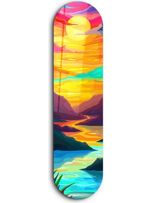 Sunset | Glass Wall Art