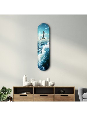 Sea Gull And Ocean | Glass Wall Art