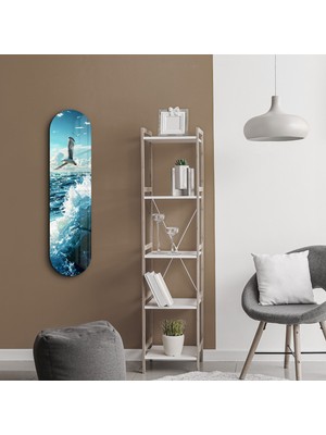 Sea Gull And Ocean | Glass Wall Art