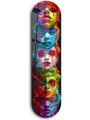 Faces | Glass Wall Art