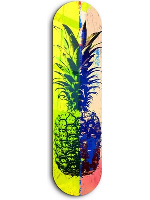 Ananas Lemon Beige | Glass Wall Art