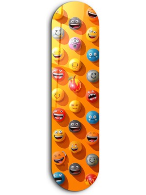 Lots Of Smileys 3 | Glass Wall Art