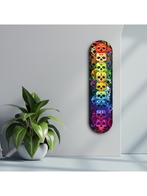 Supracolors Colorful Skulls | Glass Wall Art