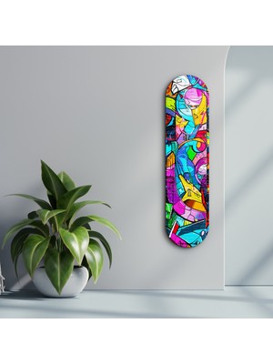 Supracolors Graffiti Abstract | Glass Wall Art