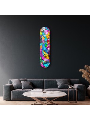 Supracolors Graffiti Abstract | Glass Wall Art