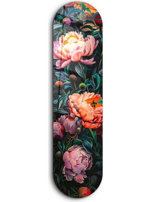 Supracolors Flowers Painting  V2 | Glass Wall Art