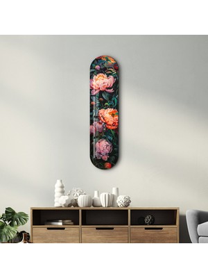 Supracolors Flowers Painting  V2 | Glass Wall Art