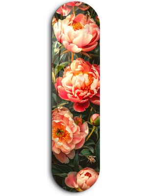 Supracolors Flowers Painting  V3 | Glass Wall Art