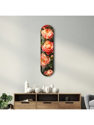 Supracolors Flowers Painting  V3 | Glass Wall Art