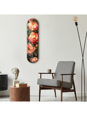 Supracolors Flowers Painting  V3 | Glass Wall Art