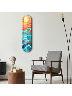 Ocean Waves V3 | Glass Wall Art