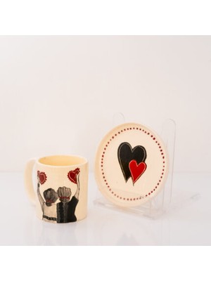 Anneler Günü Temalı Çini Kupa ve Tabak