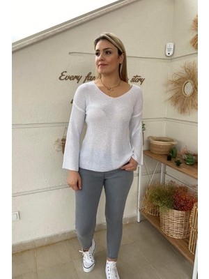 Aychayla Füme Likralı Skinny Jean