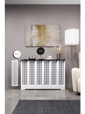 Bagax Truva Model, Beyaz Üstü Siyah Renk, 116  cm  Petek Kaplama, Dresuar