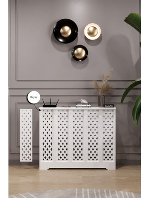 Bagax Sümela Model, Beyaz Renk, 96  cm  Petek Kaplama, Dresuar