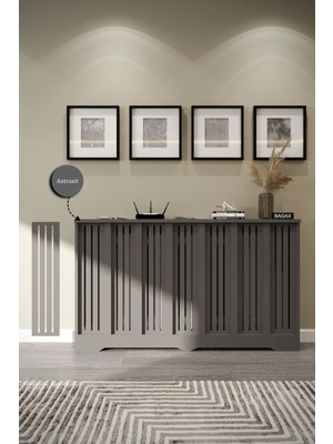 Bagax Efes Model, Antrasit Renk, 136  cm  Petek Kaplama, Dresuar