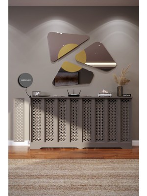 Bagax Perge Model, Antrasit Renk, 156  cm  Petek Kaplama, Dresuar