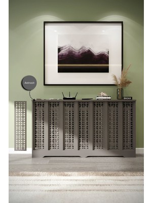 Bagax Truva Model, Antrasit Renk, 136  cm  Petek Kaplama, Dresuar