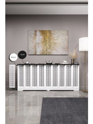 Bagax Truva Model, Beyaz Üstü Siyah Renk, 176  cm  Petek Kaplama, Dresuar