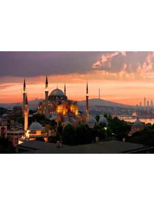 Aden Istanbul Ayasofya-I Kebîr Câmi-I Şerîfi Kanvas Tablo
