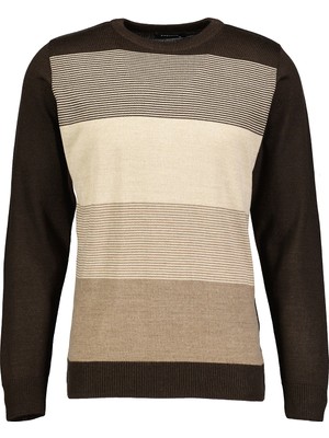 Finesuits Erkek Desenli Yünlü Kazak 2422201023.DSOYR