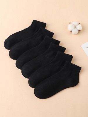 Hanse Socks Pamuklu 6’lı Siyah Patik Çorap Seti – Günlük Konforunuz Için Şıklık