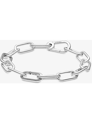 Pandora Me 599588C00-17 Gümüş Orta Boy Halka Bileklik 925 Ayar Kişiselleştirilebilir Tasarım