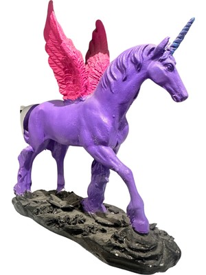 İki Cadı Tasarım Mor Unicorn