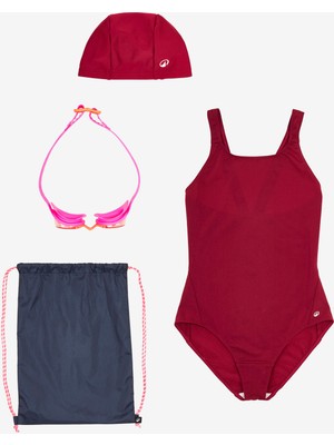 Nabaiji Kadın Yüzücü Seti - Mor - 100