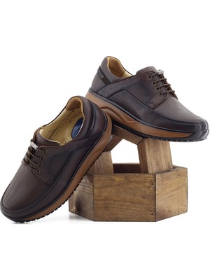 Barmea  Deri Erkek Günlük Yürüyüş Ayakkabısı - 1853 Kahve
