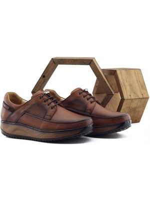Barmea  Deri Erkek Günlük Yürüyüş Ayakkabısı - 1853 Taba