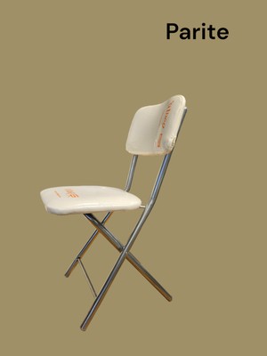 Parite Katlanır Metal Ayaklı Krem Sandalye - Foldable Metal Legs Chair