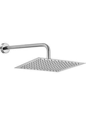 Ar & Yak İnce Kare Tepe Duş Başlığı Duvardan Borulu (300X300 mm) 102145058