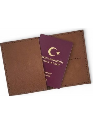 Hedea Deri Pasaportluk & Cüzdan Kahverengi