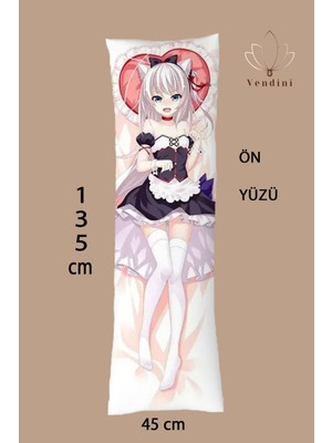 Vendini Çift Yön Baskılı Fantastik Anime Dakimakura Sarılma Yastık Kılıfı