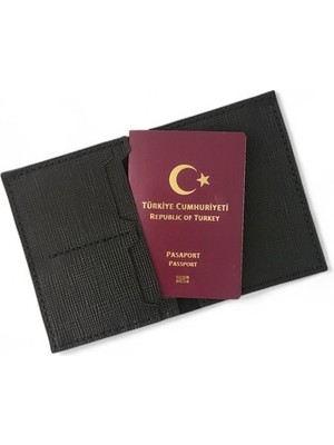 Hedea Deri Pasaportluk & Cüzdan Siyah