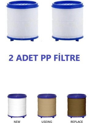 2 Ad. Su Tasarruflu Musluk Ucu Filtresi Su Arıtma Filtresi Pas Tortu ve Kireç Önleyici Filtre