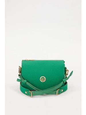 Levidor Çimen Yeşili Petek Kabartmalı Omuz Çantası