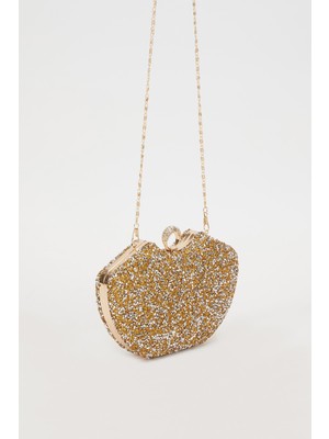 Lêvi D'or Mini Gold Metal Askılı Abiye Çanta