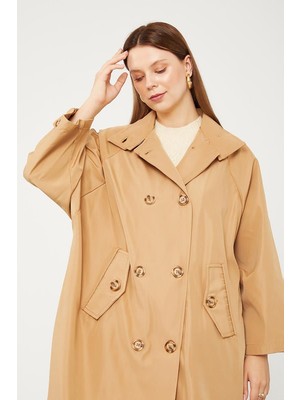 Levidor Camel Oversize Trençkot