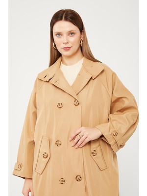 Levidor Camel Oversize Trençkot