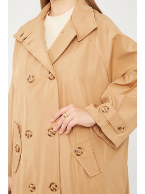 Levidor Camel Oversize Trençkot