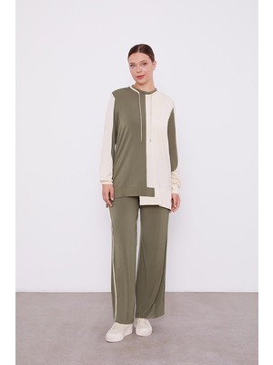 Levidor Haki-Bej Taş İpli Çift Renk Spor Takım