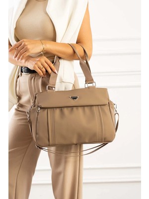 Lifonbag Kadın 6 Bölmeli Çapraz Omuz Askılı Gündelik Çanta & El Çantası