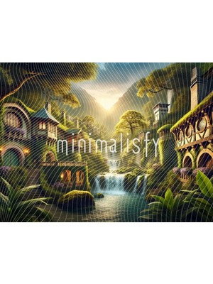 Doğa Ile Bütünleşmiş Fantastik Bir Arka Plan, 200X150CM, Stüdyo Fonu