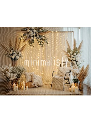 Işıltılı Bir Arka Plan: Doğanın Huzuru ve Estetiği ile 200X150CM Stüdyo Fonu